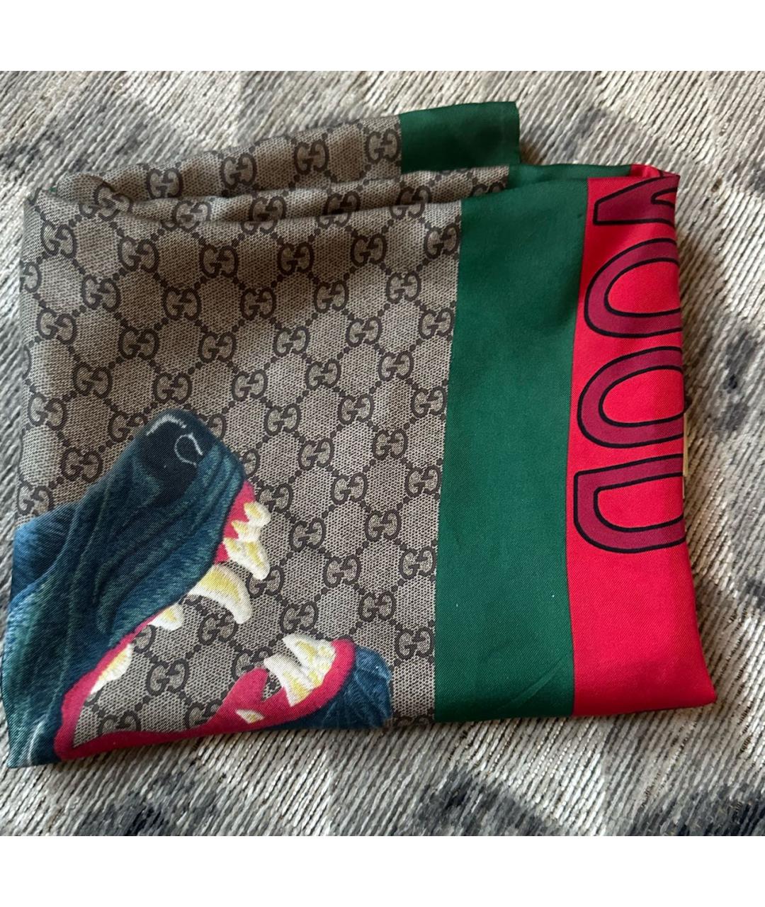 GUCCI Шелковый платок, фото 6