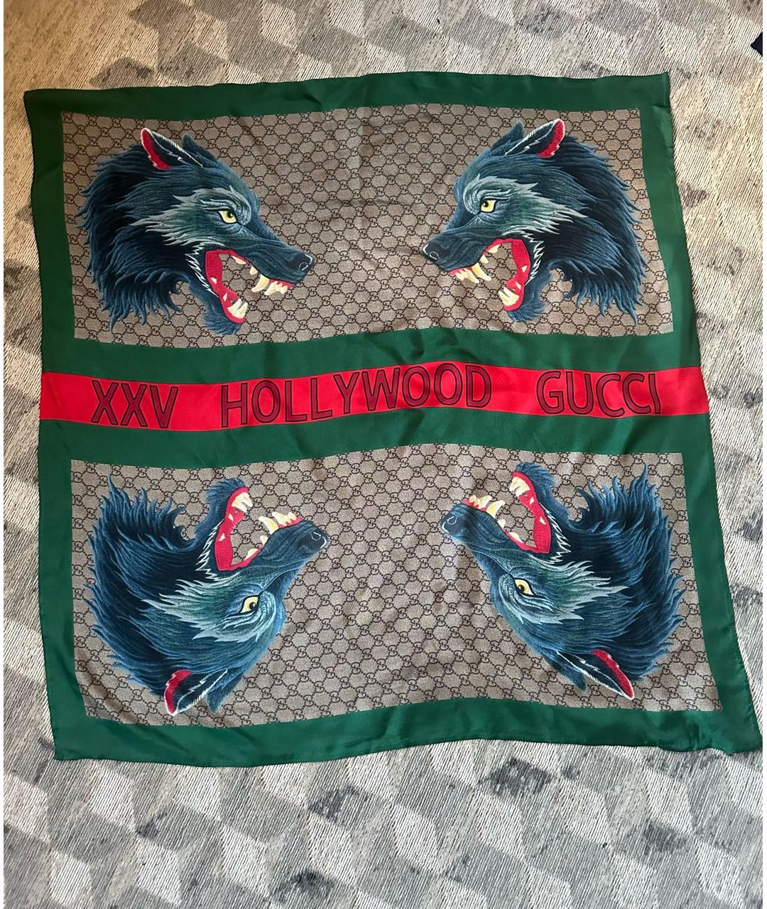 GUCCI Шелковый платок, фото 9