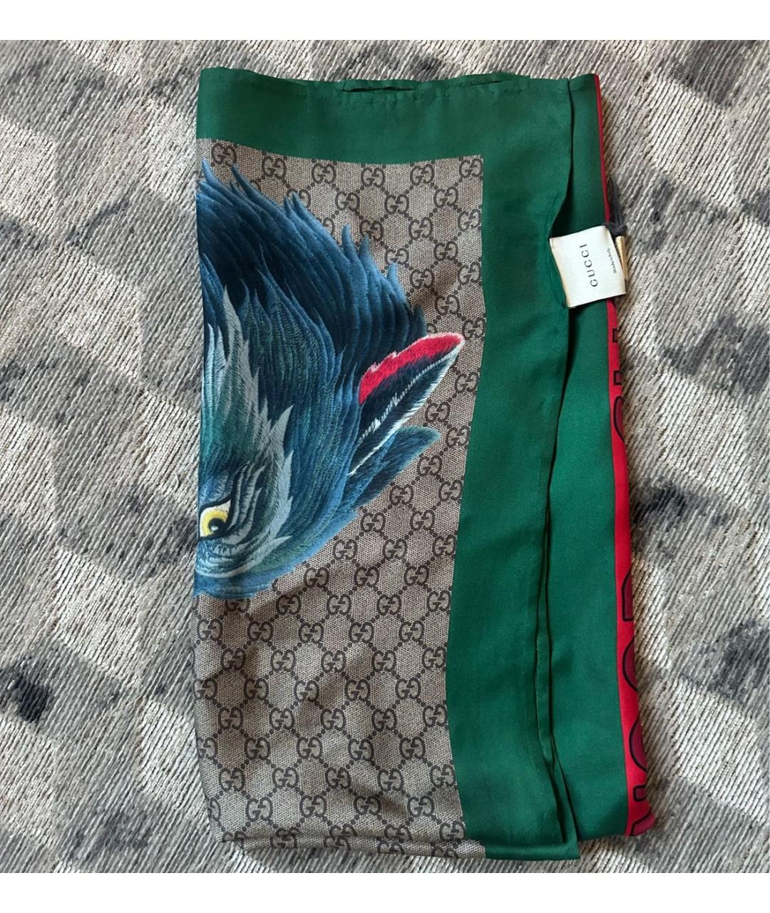 GUCCI Шелковый платок, фото 5