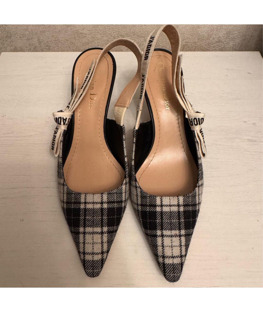 CHRISTIAN DIOR Мульти текстильные мюли, фото 2