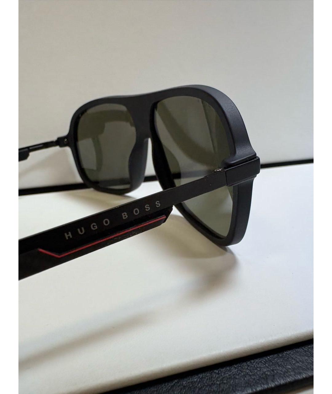 HUGO BOSS Черные пластиковые солнцезащитные очки, фото 5