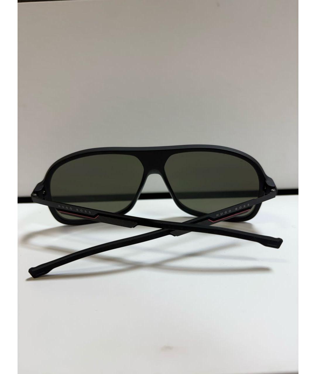 HUGO BOSS Черные пластиковые солнцезащитные очки, фото 4