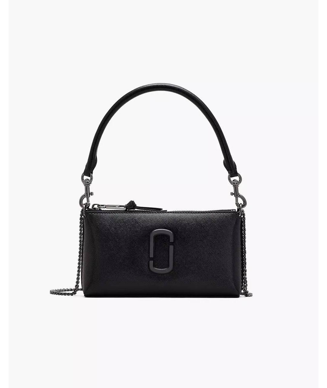 MARC JACOBS Черная кожаная сумка с короткими ручками, фото 7