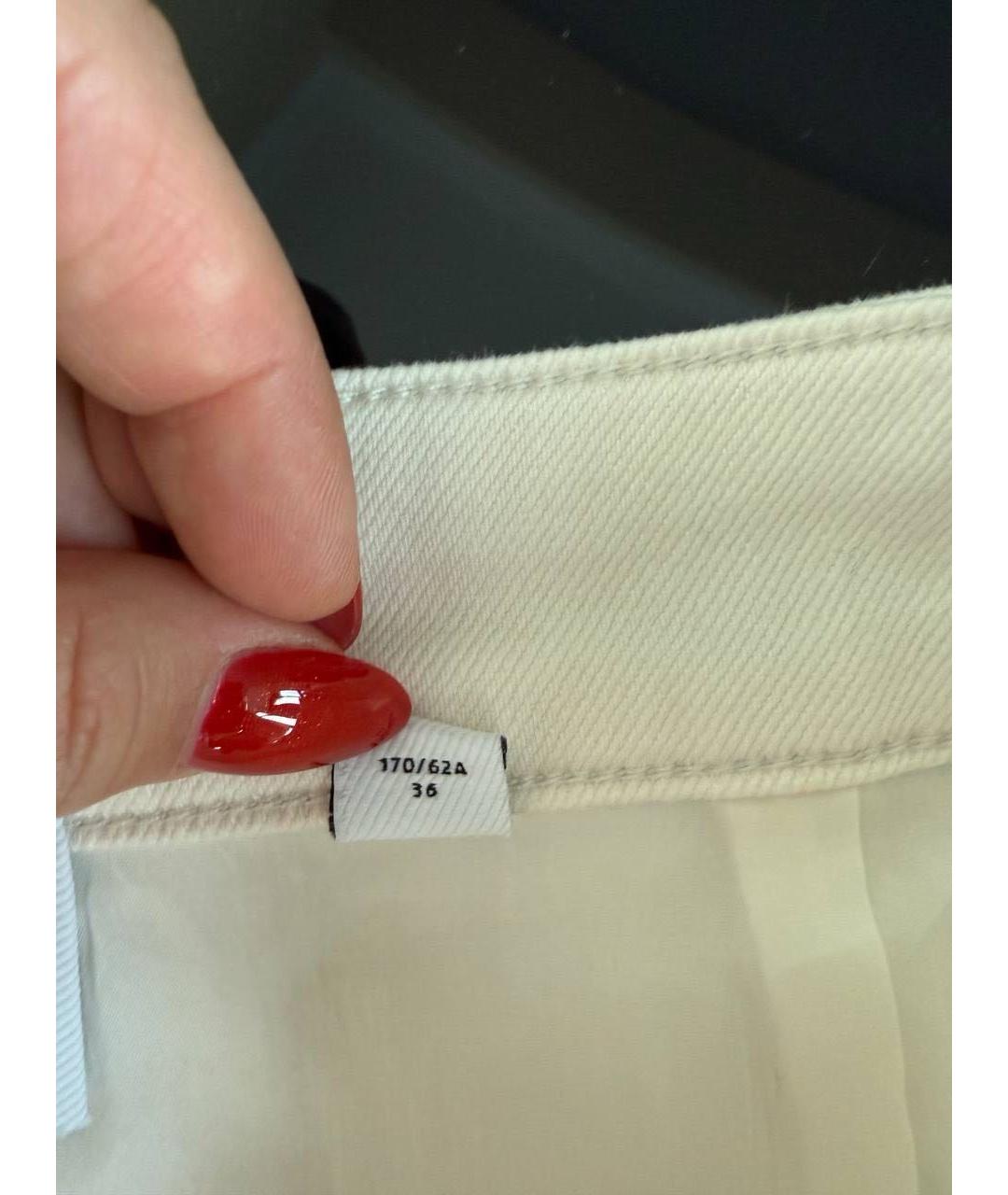 BURBERRY Белая юбка мини, фото 4