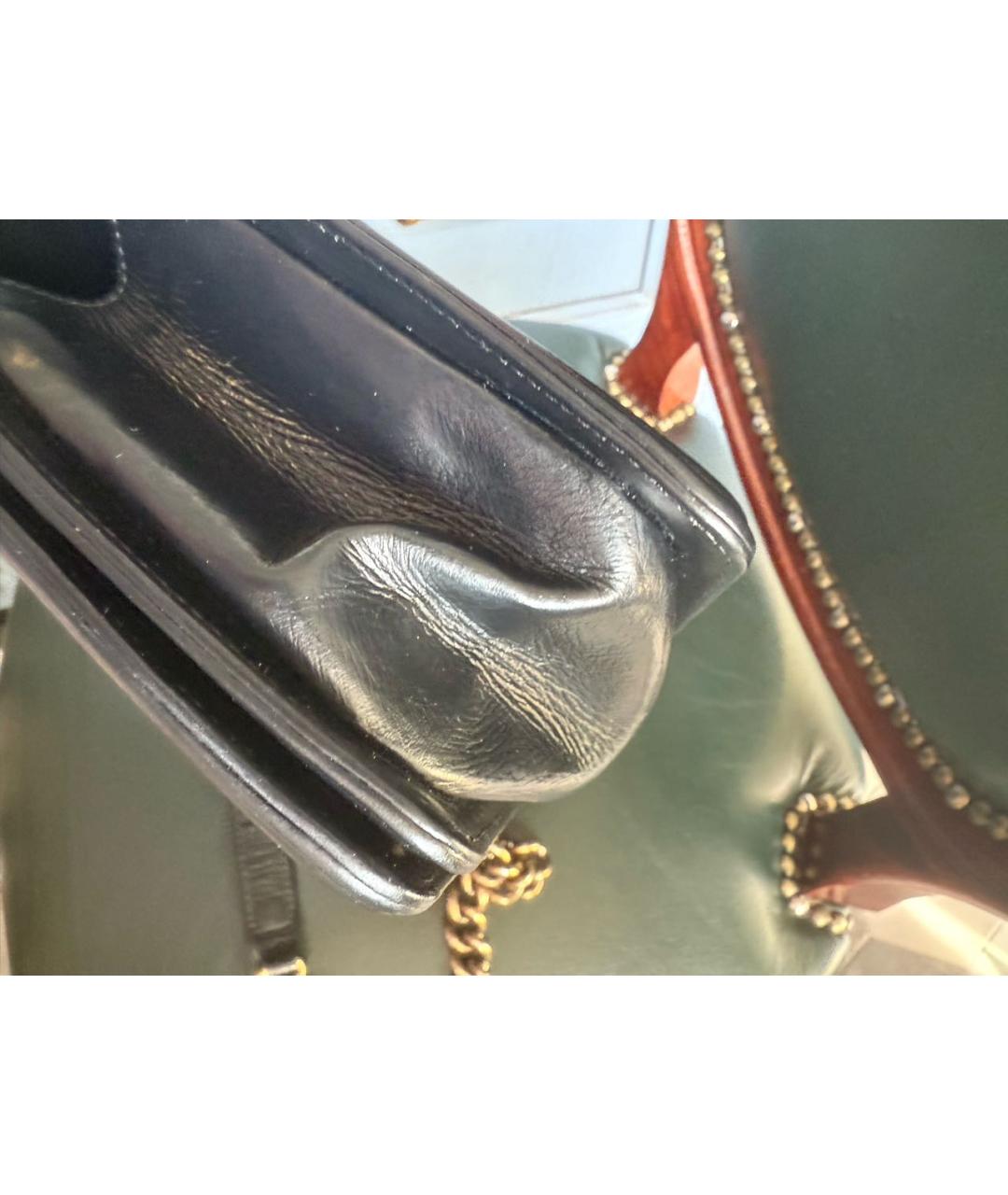 CHANEL Черная кожаная сумка через плечо, фото 4