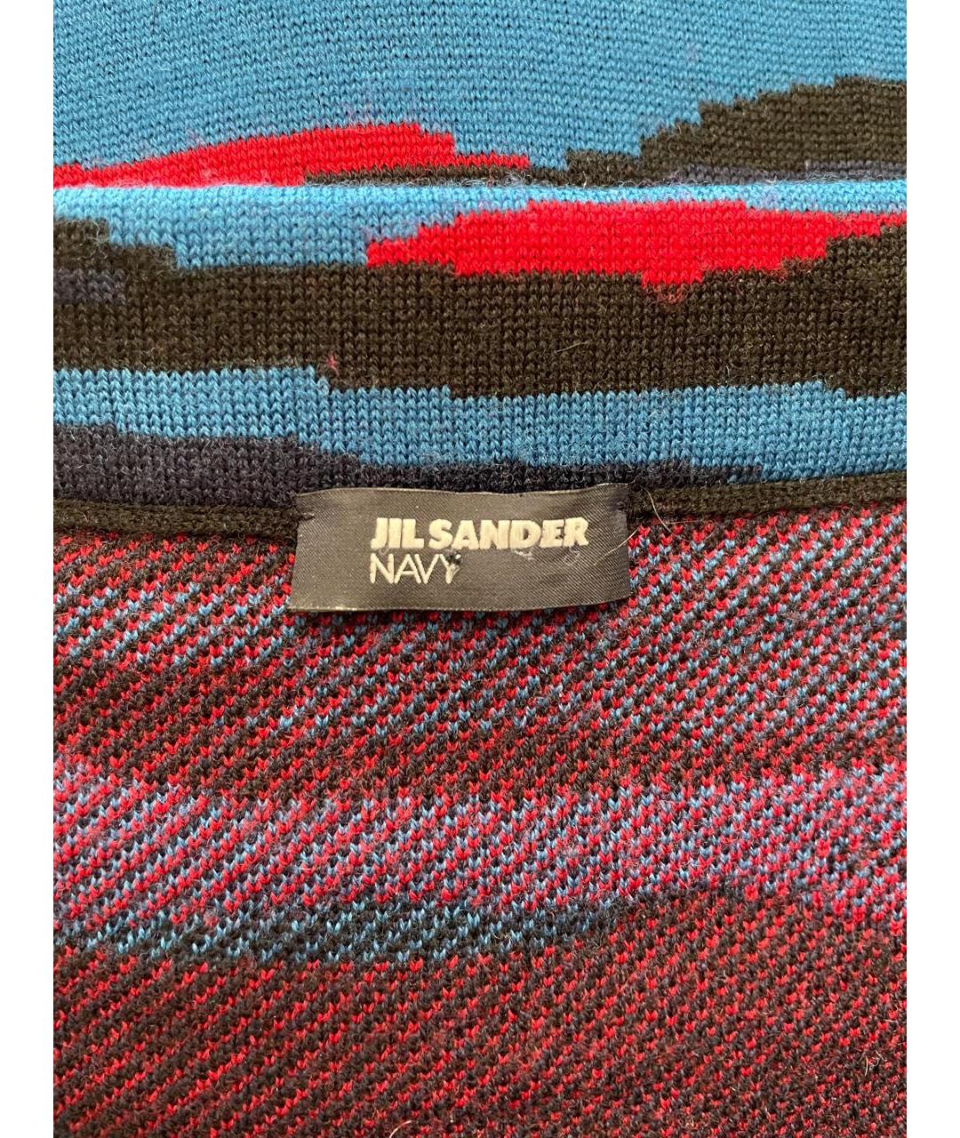 JIL SANDER Мульти шерстяная юбка миди, фото 4