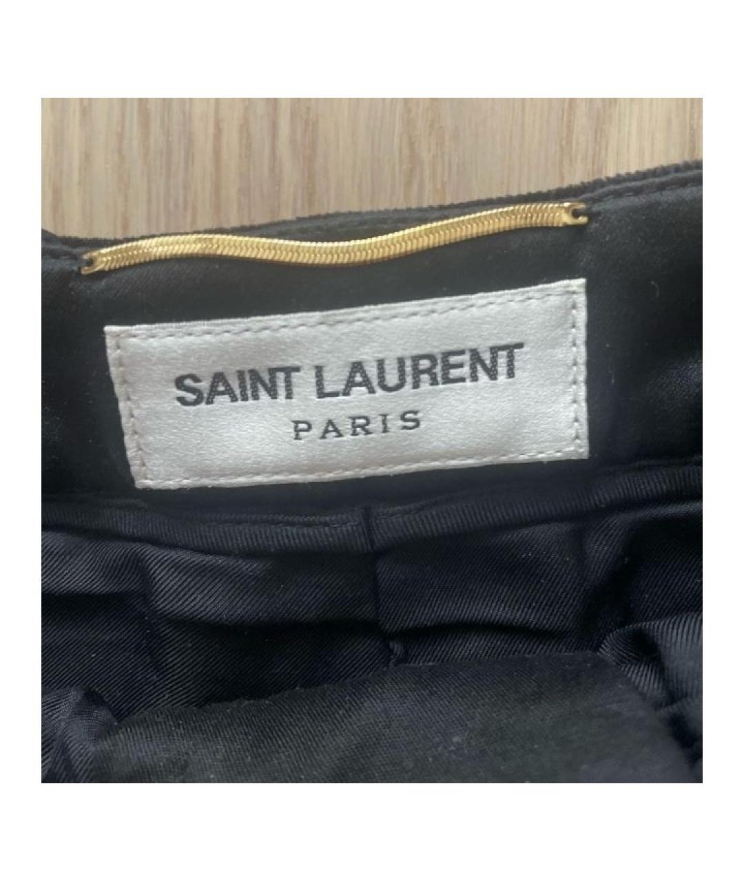 SAINT LAURENT Черные шорты, фото 3