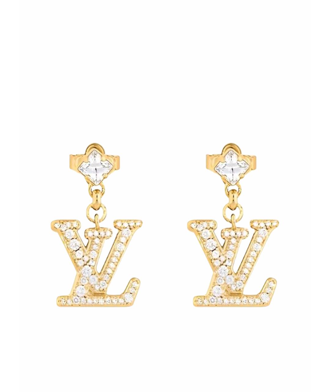 LOUIS VUITTON Золотые серьги, фото 1