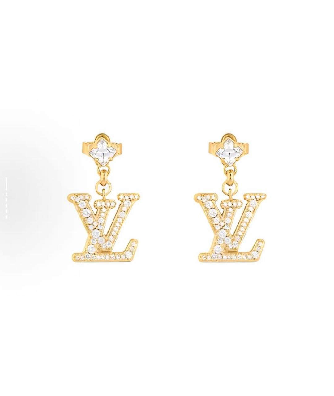 LOUIS VUITTON Золотые серьги, фото 4