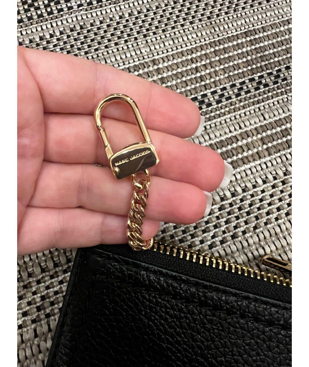 MARC JACOBS Черный кожаный кошелек, фото 5