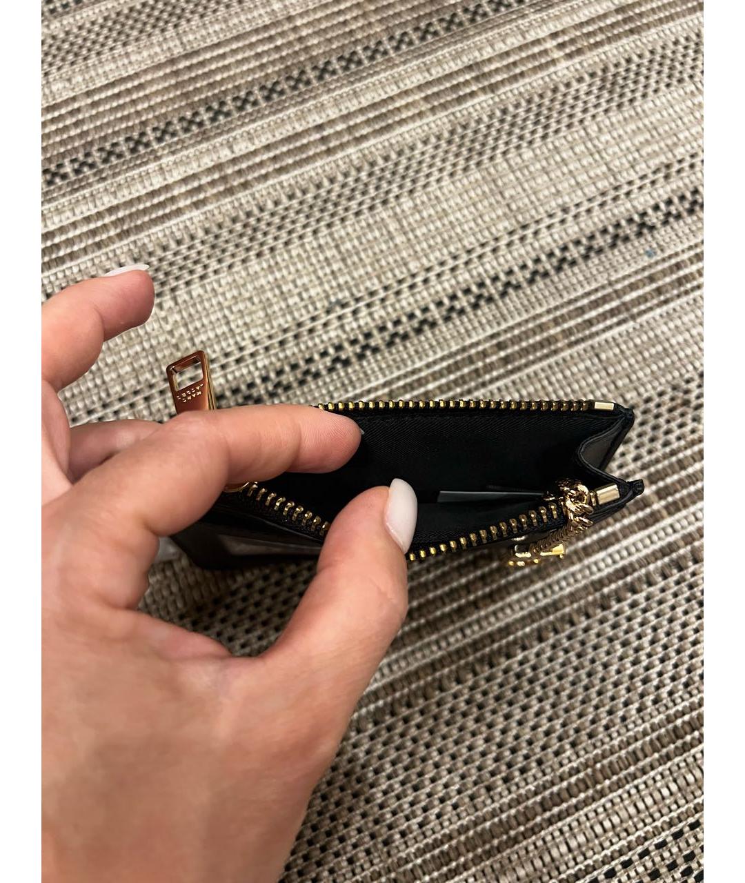 MARC JACOBS Черный кожаный кошелек, фото 3