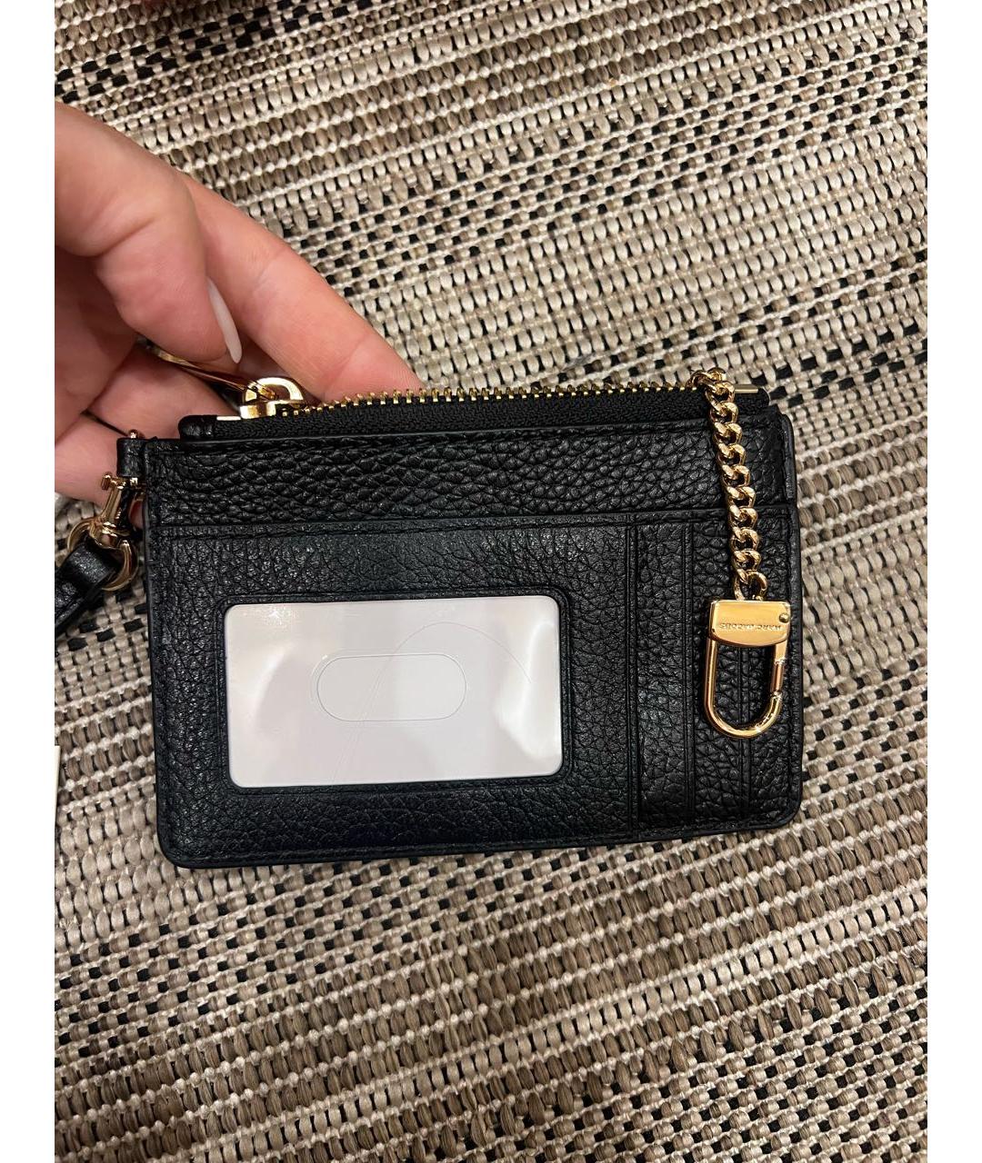 MARC JACOBS Черный кожаный кошелек, фото 2