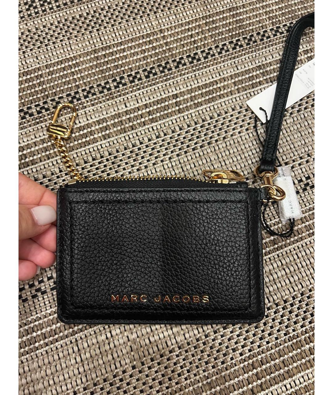 MARC JACOBS Черный кожаный кошелек, фото 7