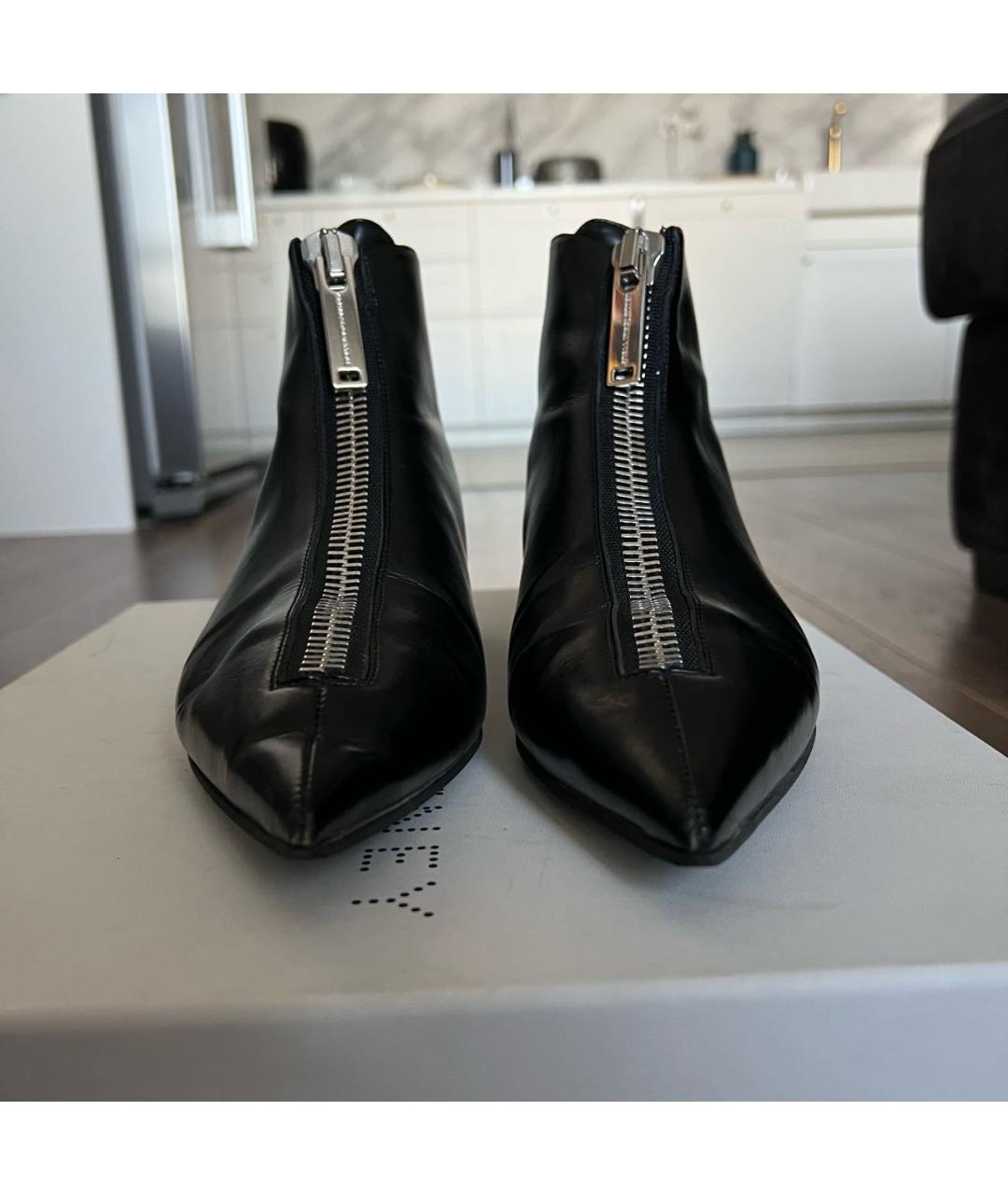 STELLA MCCARTNEY Черные ботильоны из искусственной кожи, фото 2