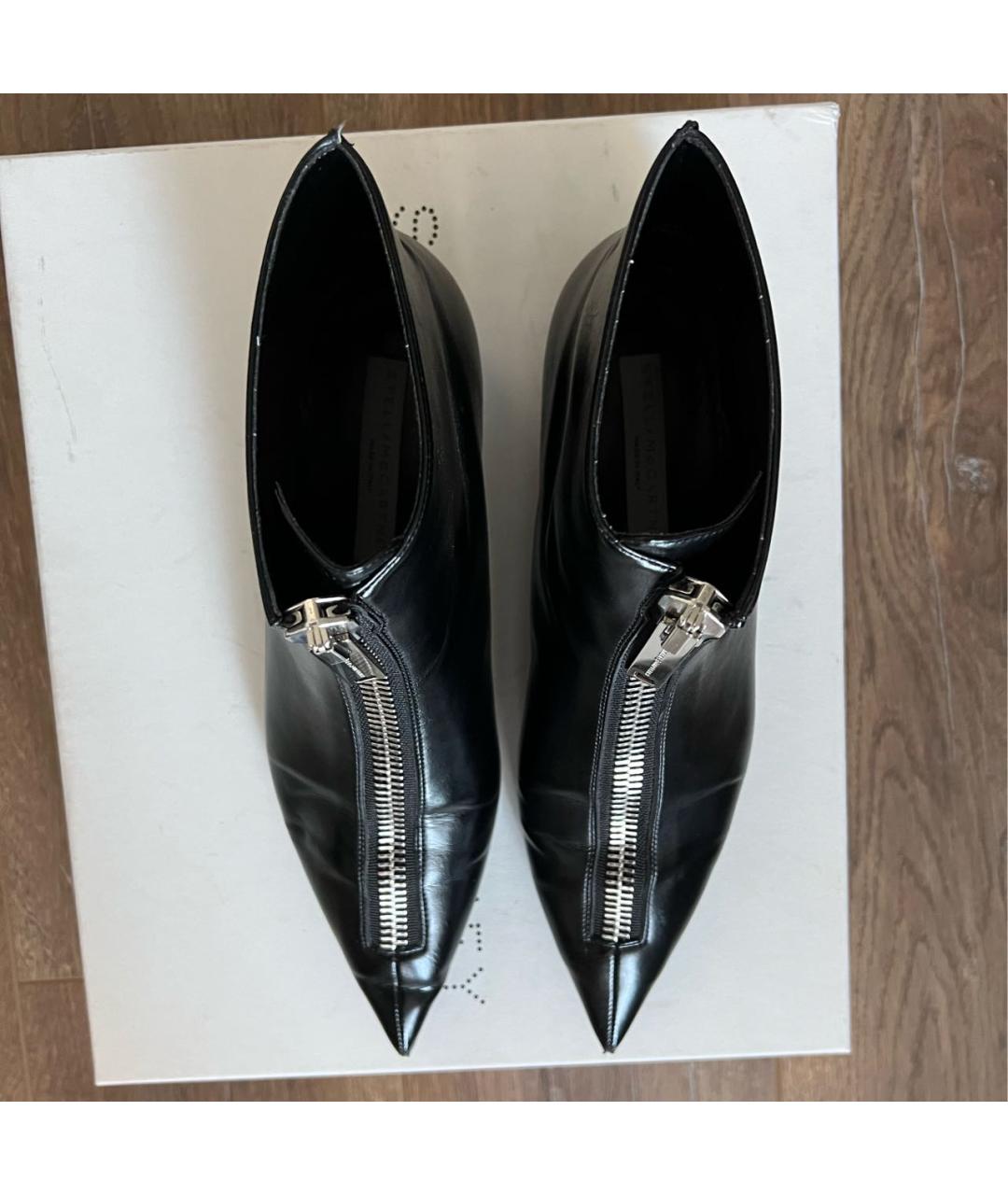 STELLA MCCARTNEY Черные ботильоны из искусственной кожи, фото 3