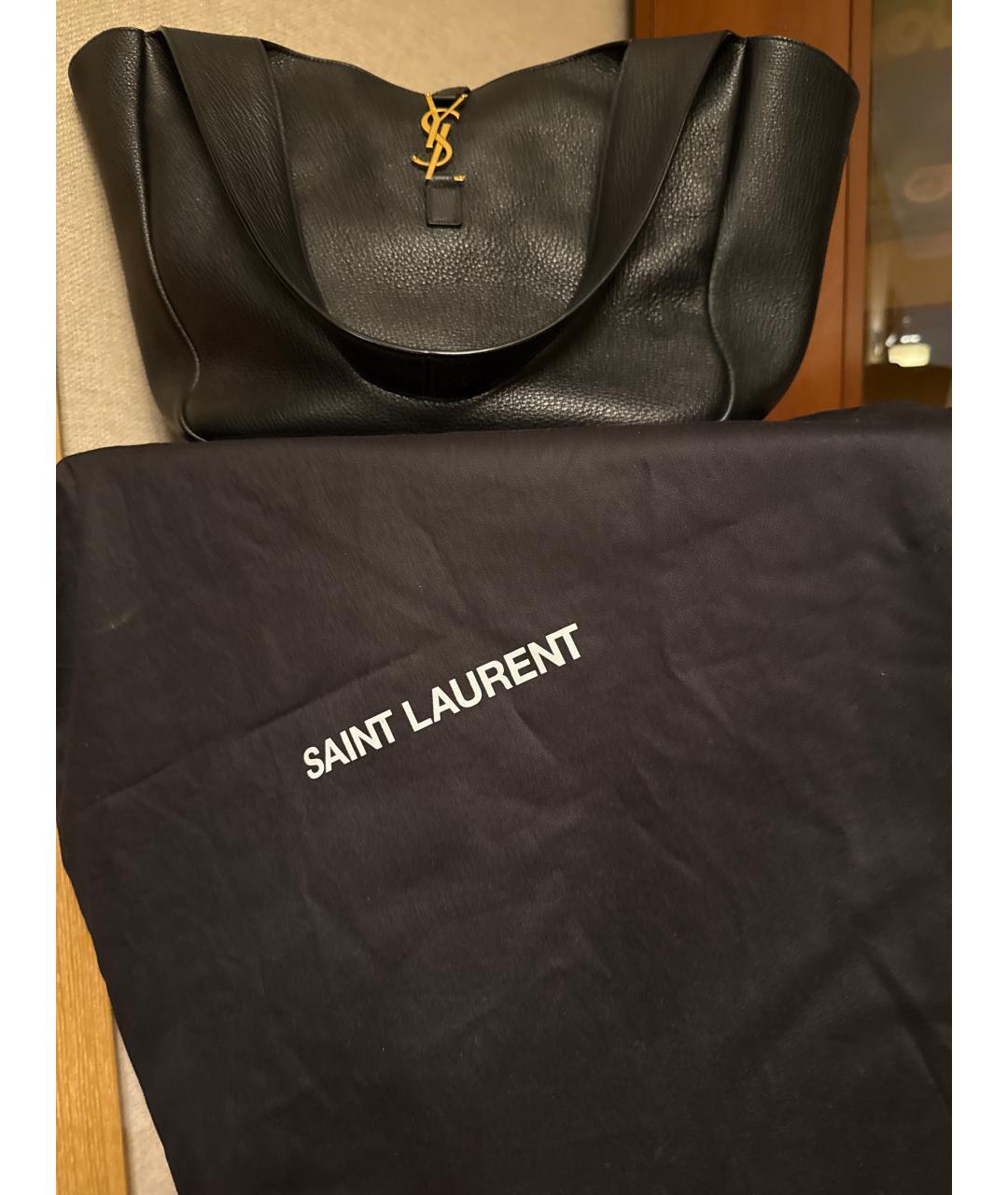 SAINT LAURENT Кожаная сумка тоут, фото 3