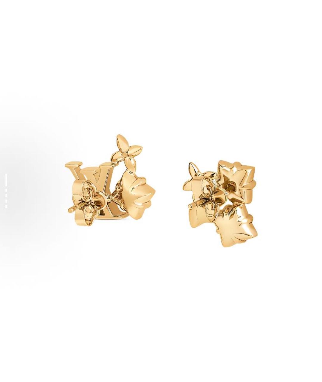 LOUIS VUITTON Золотые серьги, фото 2
