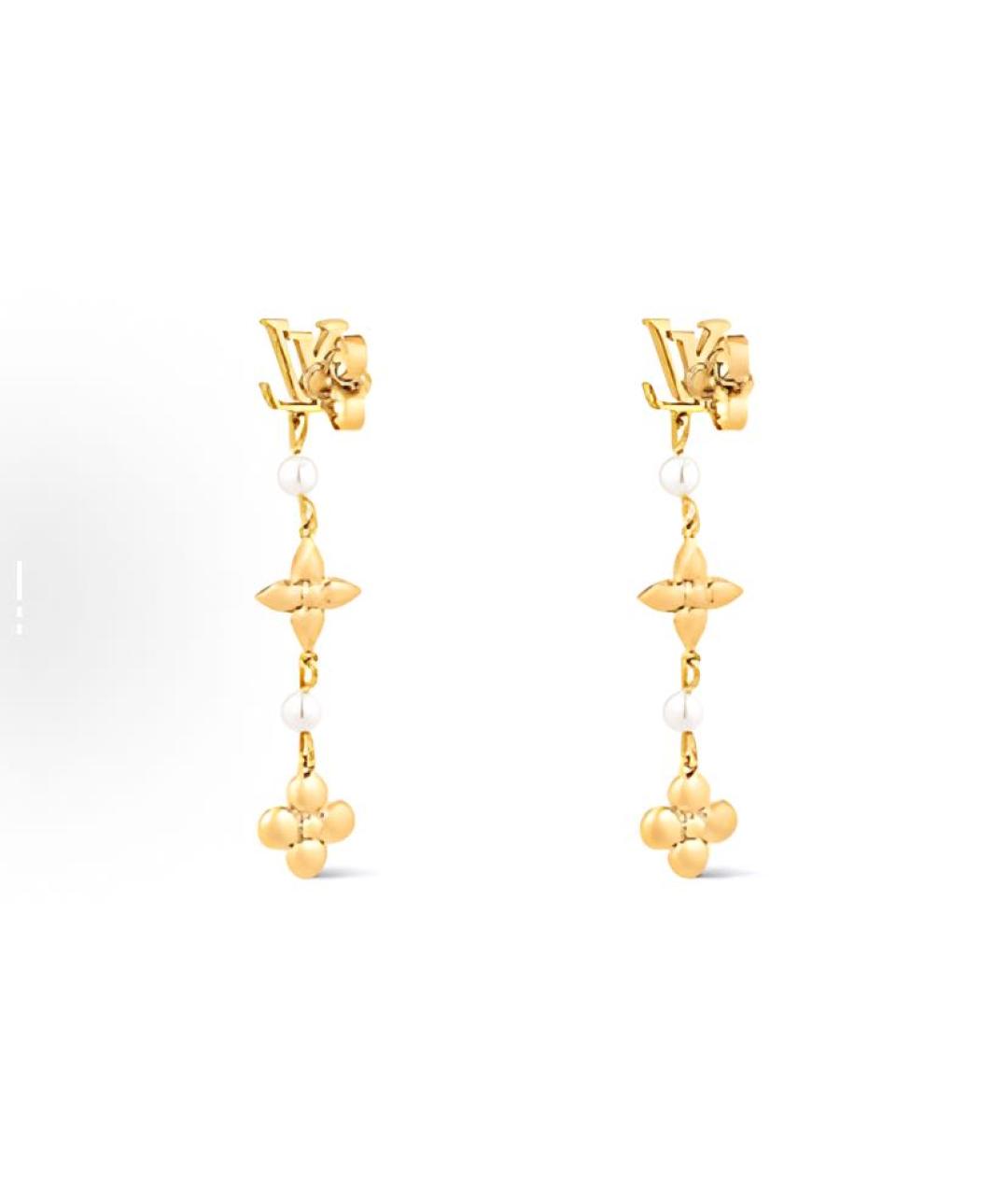 LOUIS VUITTON Золотые серьги, фото 2