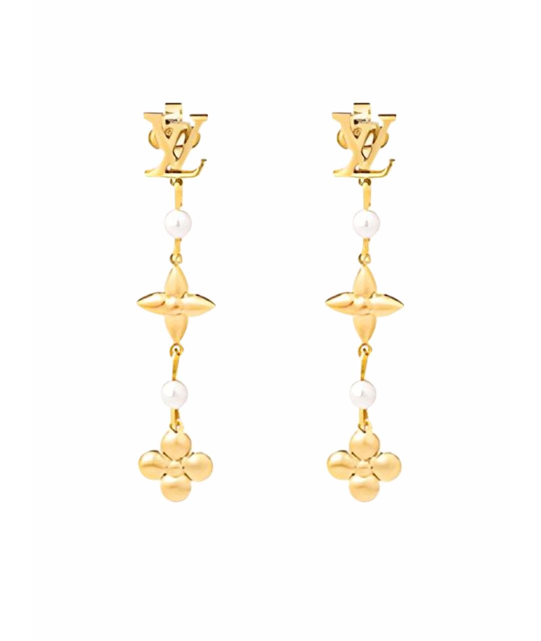 LOUIS VUITTON Золотые серьги, фото 1
