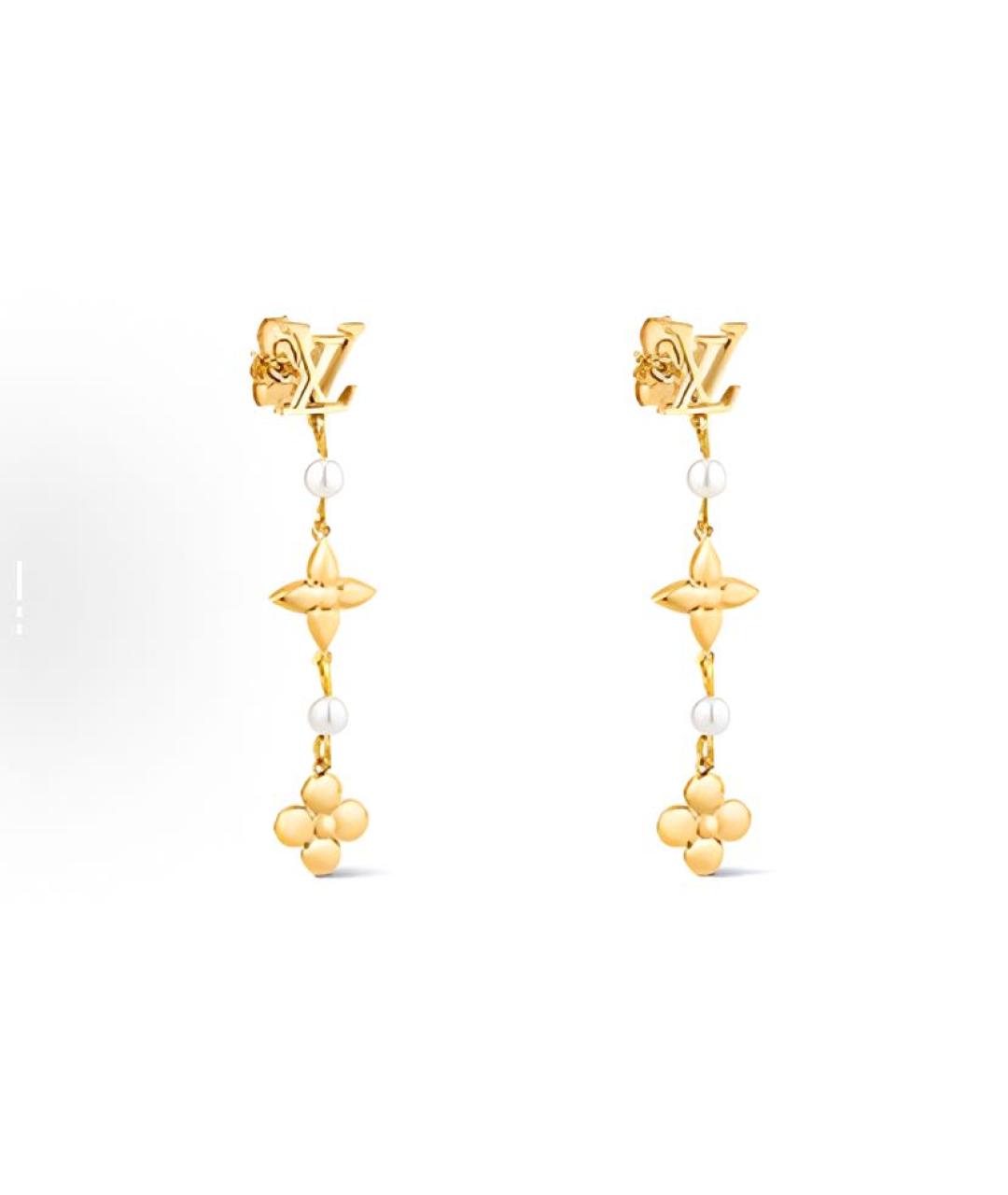 LOUIS VUITTON Золотые серьги, фото 3