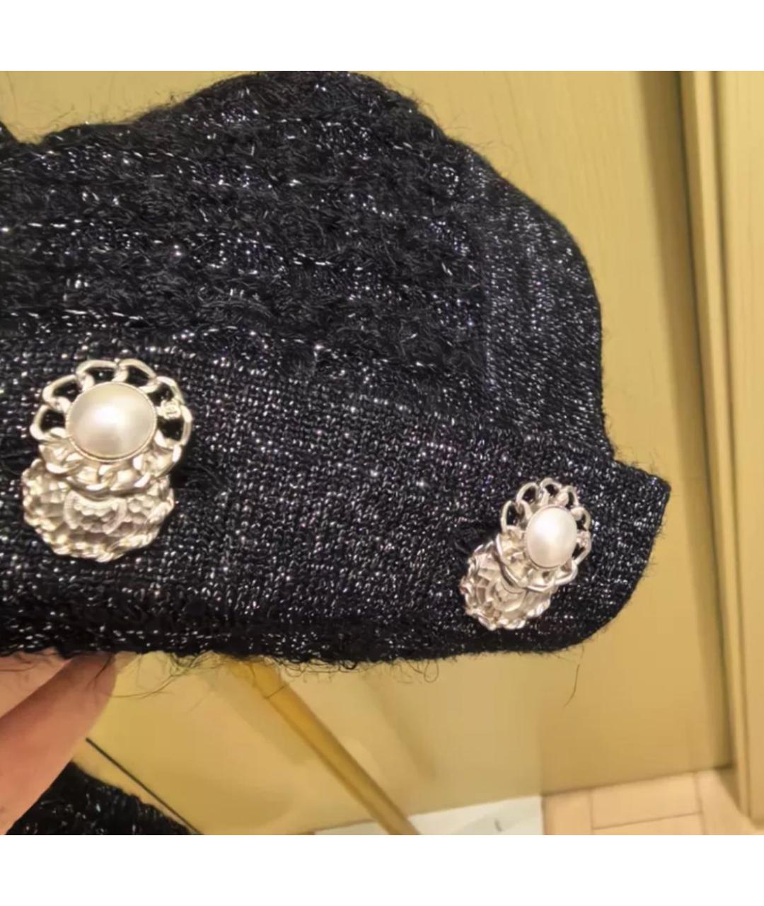 CHANEL Черное твидовое коктейльное платье, фото 4