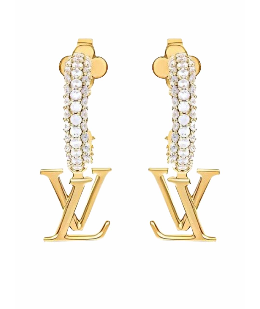 LOUIS VUITTON Золотые серьги, фото 4