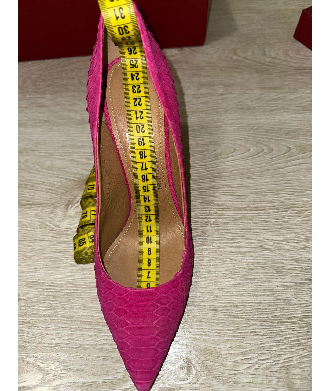 FERRAGAMO Фуксия замшевые туфли, фото 7