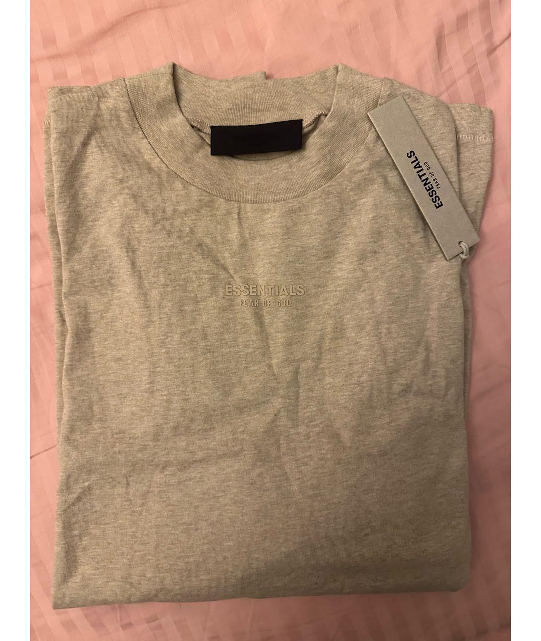 FEAR OF GOD ESSENTIALS Серая хлопковая футболка, фото 8