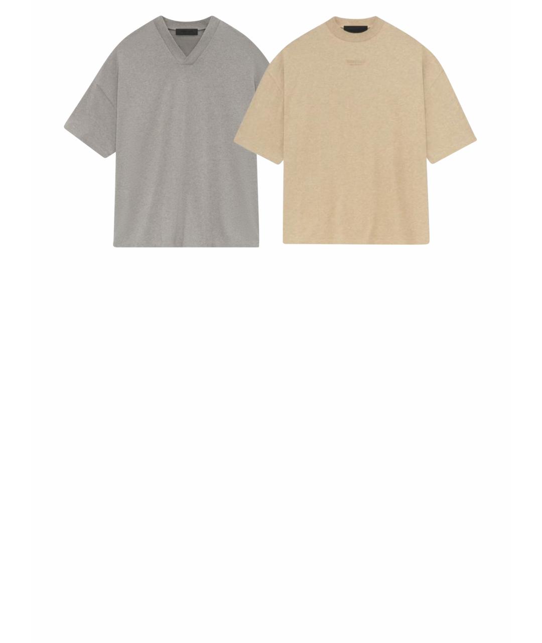 FEAR OF GOD ESSENTIALS Серая хлопковая футболка, фото 2