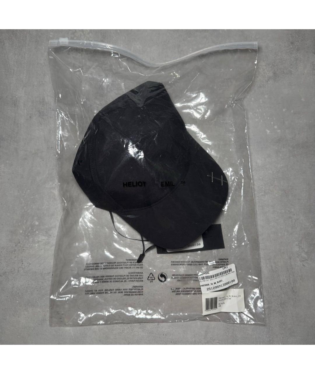 HELIOT EMIL Черная кепка/бейсболка, фото 4