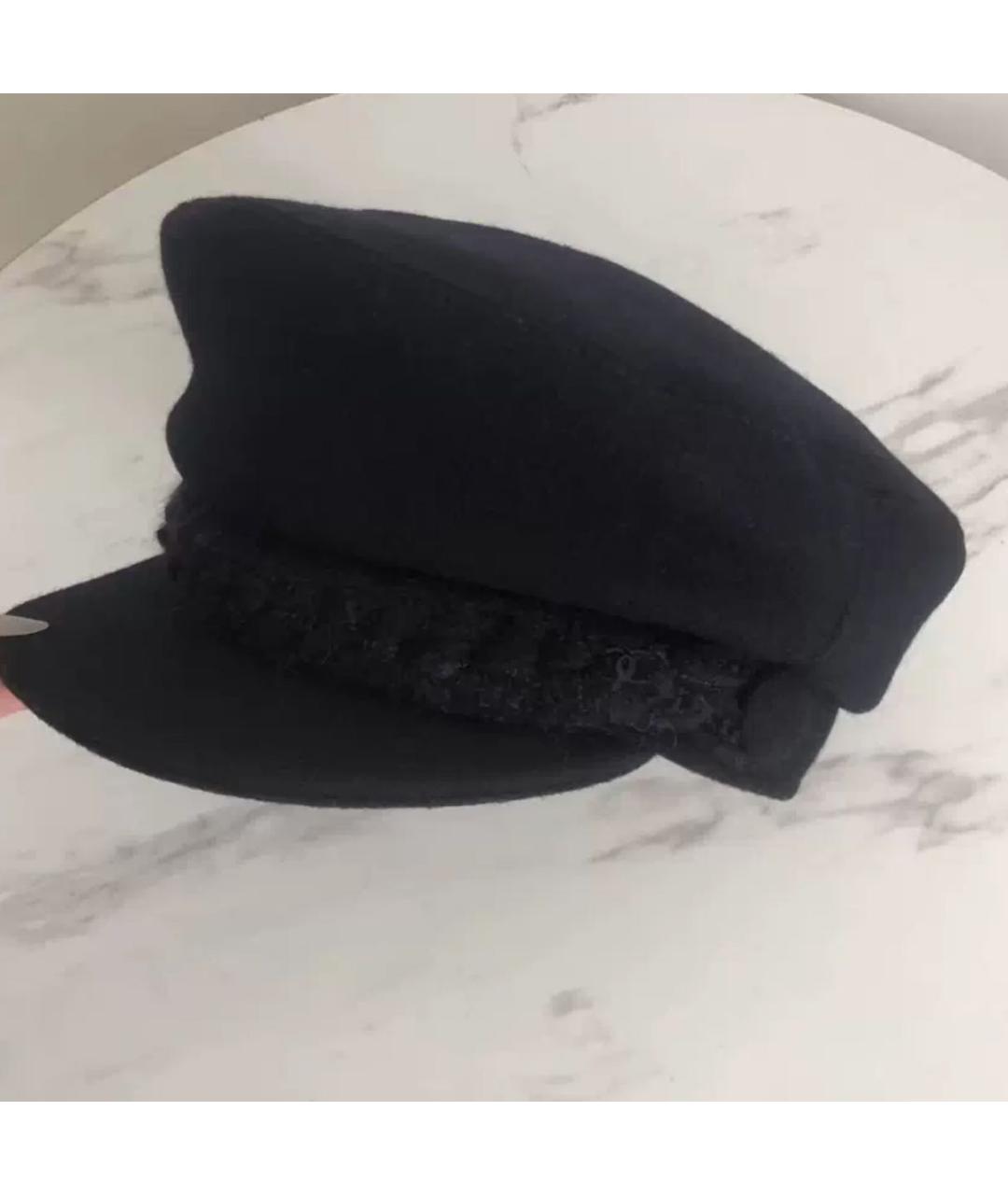 CHANEL Черная шерстяная шляпа, фото 8