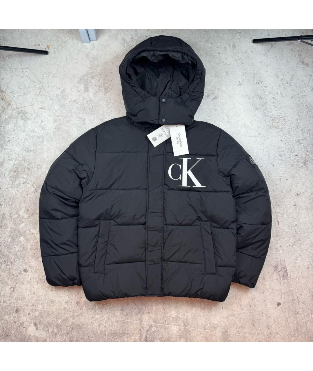CALVIN KLEIN Черный пуховик, фото 9