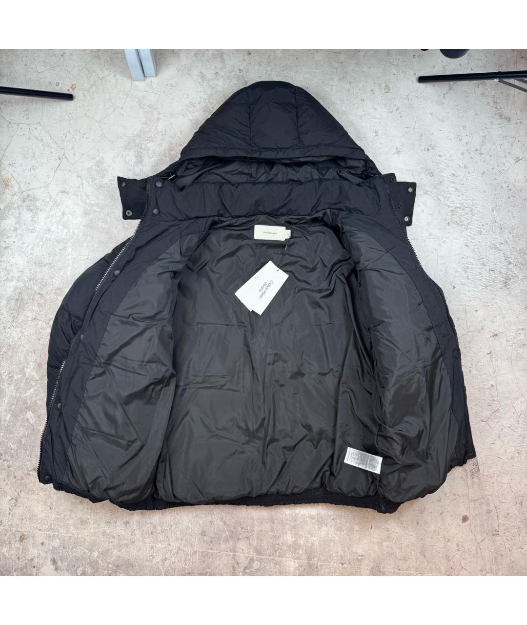 CALVIN KLEIN Черный пуховик, фото 5