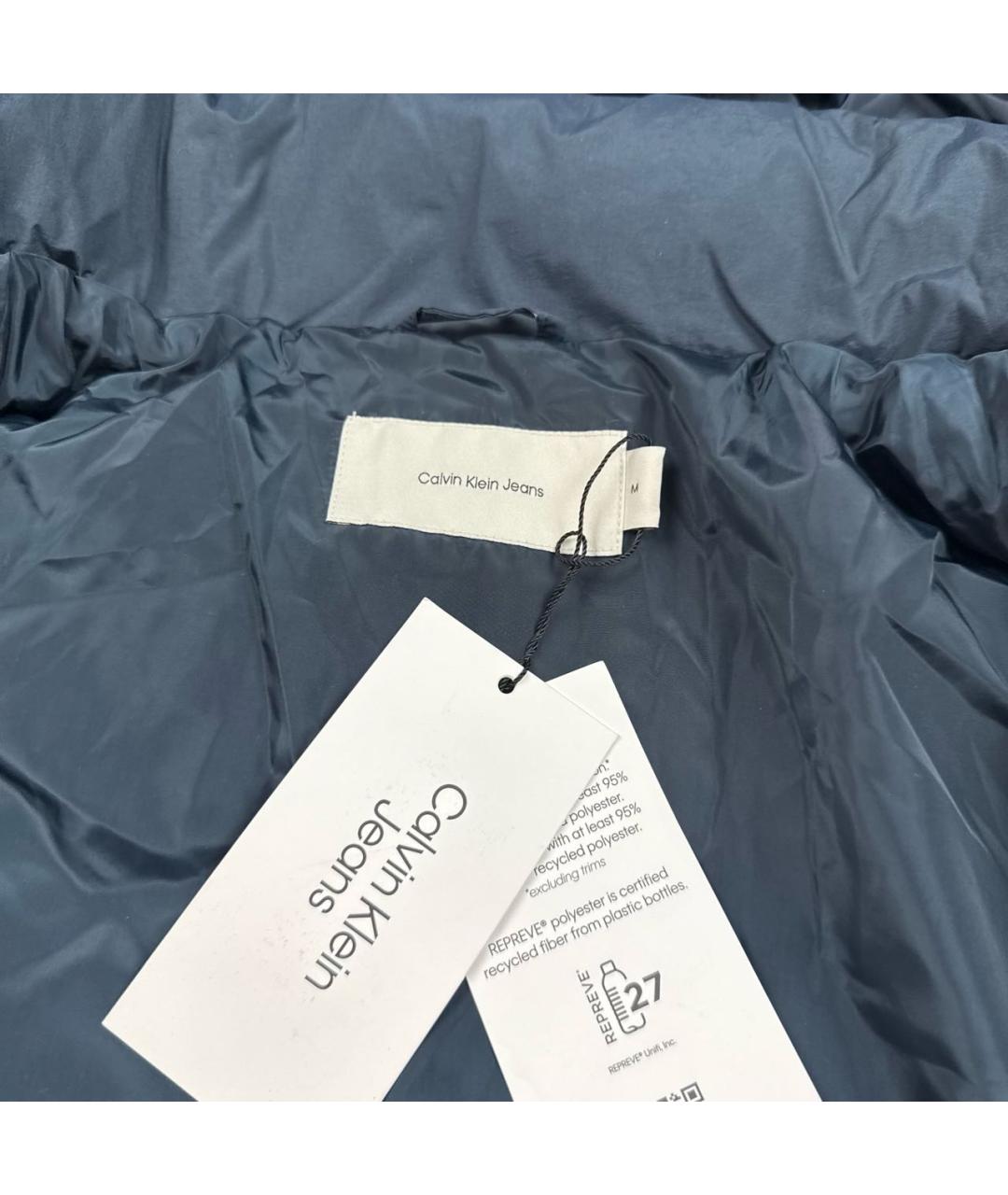 CALVIN KLEIN Синий пуховик, фото 6