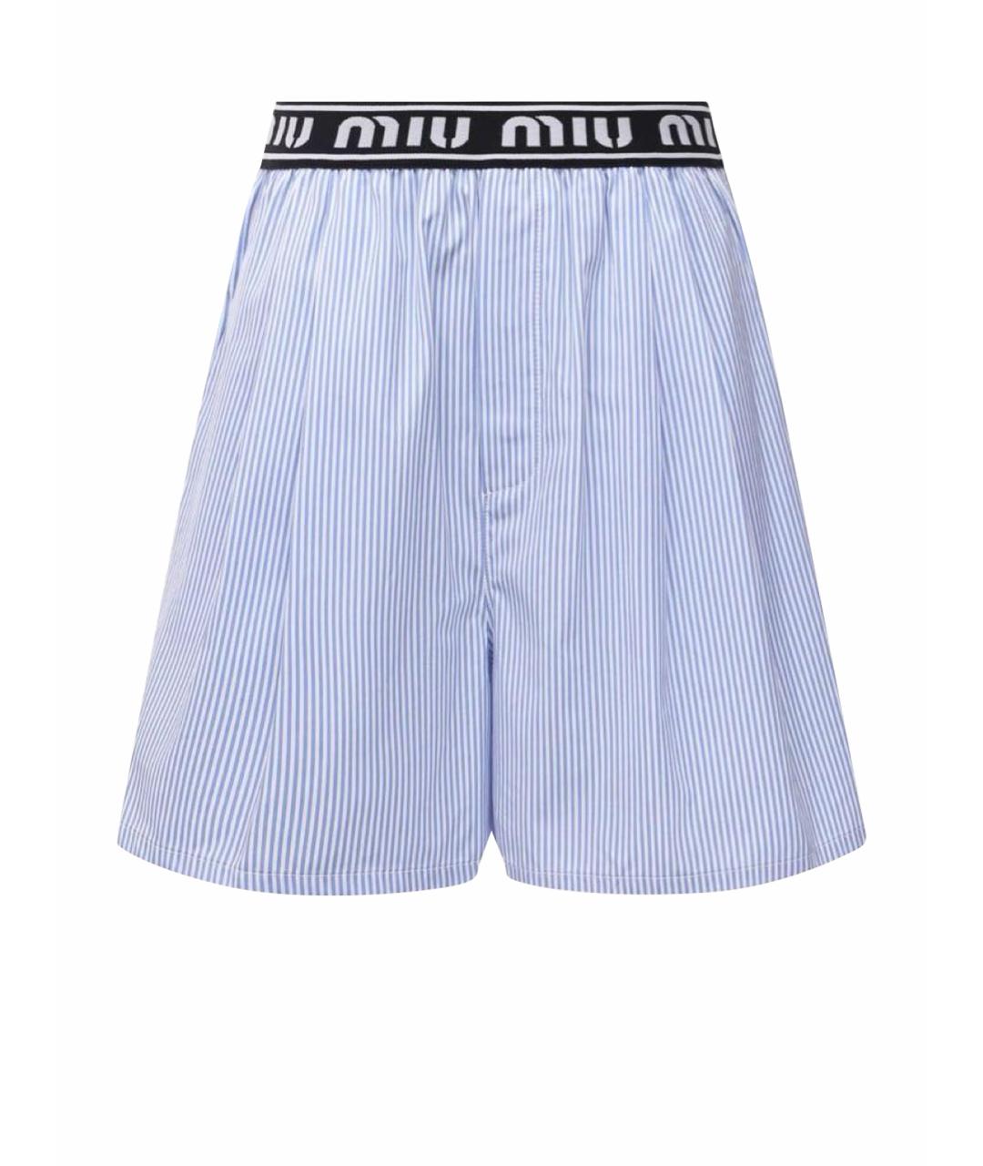 MIU MIU Голубые шорты, фото 1