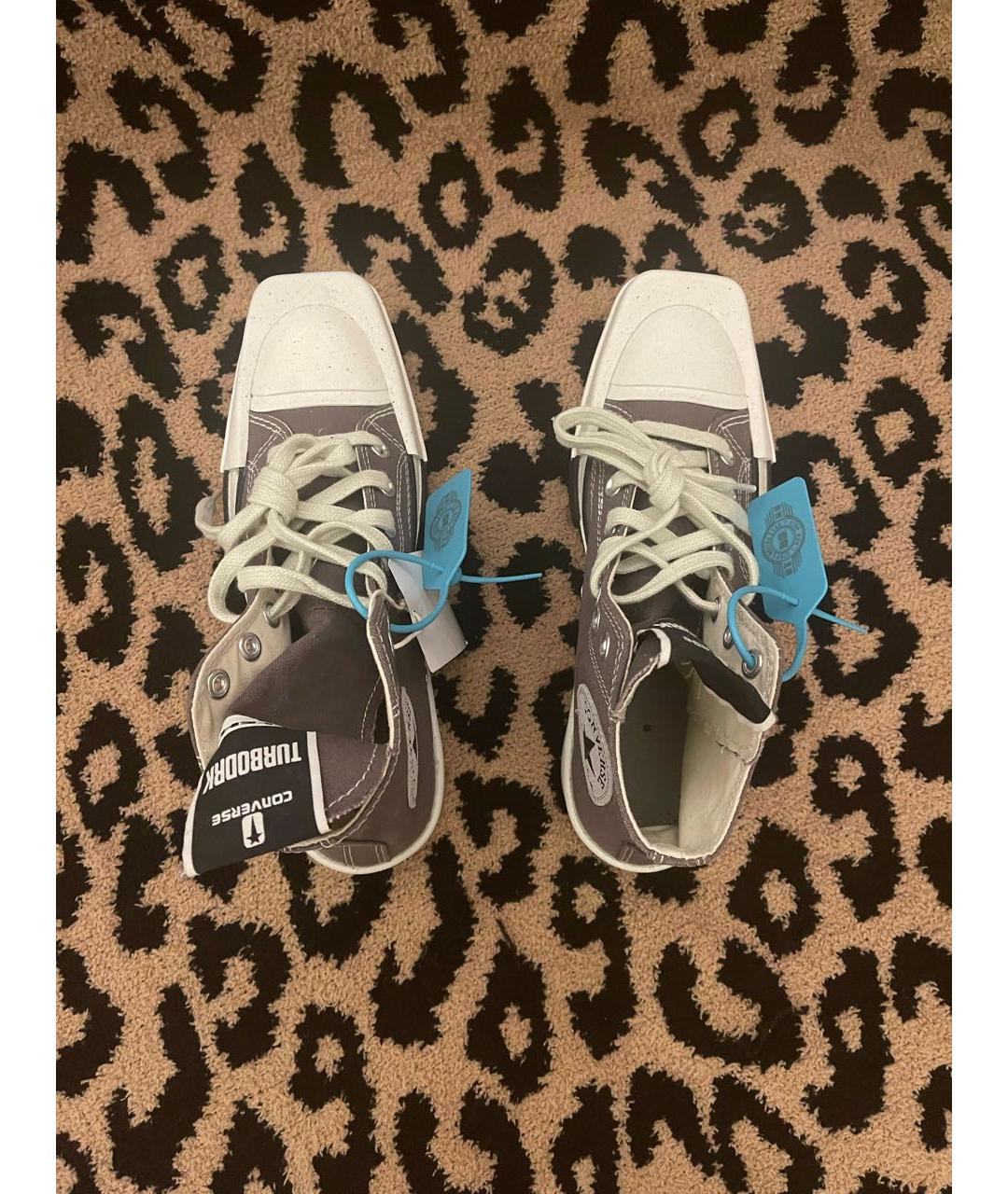 CONVERSE Коричневые текстильные кеды, фото 3
