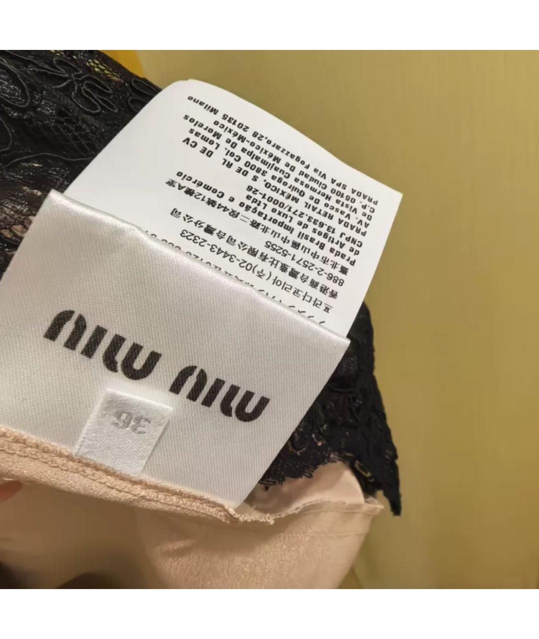 MIU MIU Черная футболка, фото 5