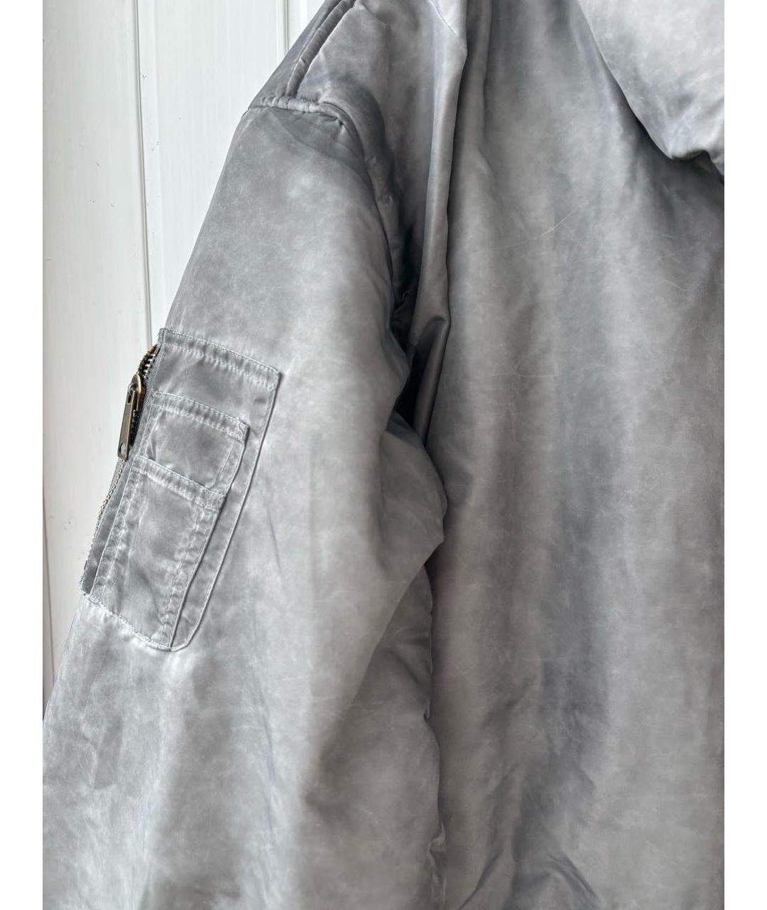 RICK OWENS Антрацитовая бархатная куртка, фото 4