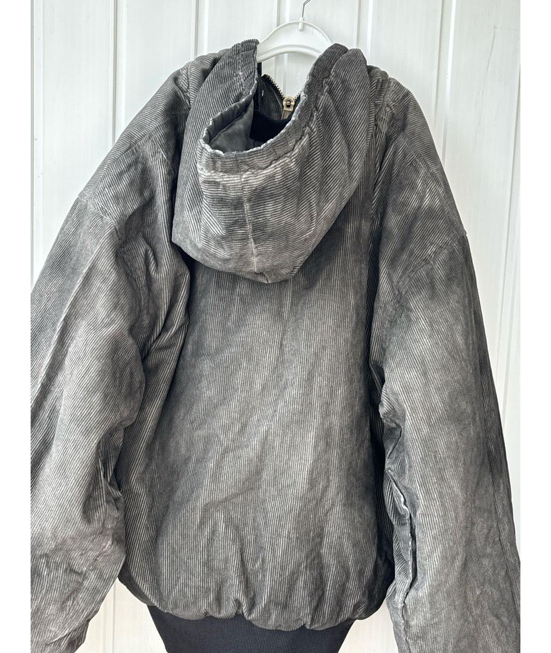 RICK OWENS Антрацитовая бархатная куртка, фото 6