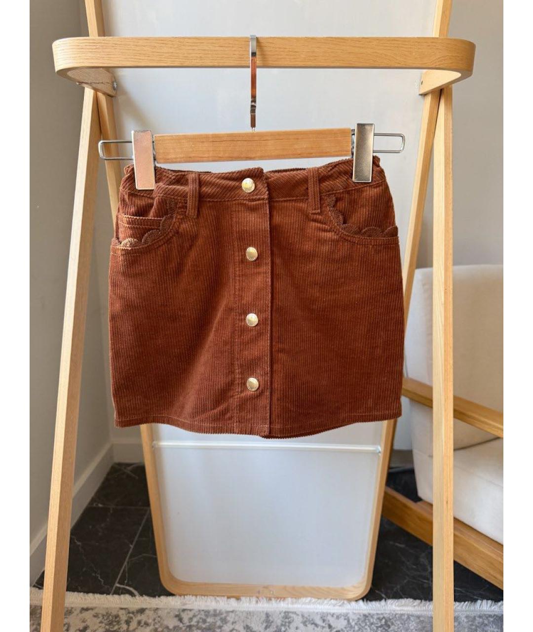 CHLOE Коричневая юбка, фото 1