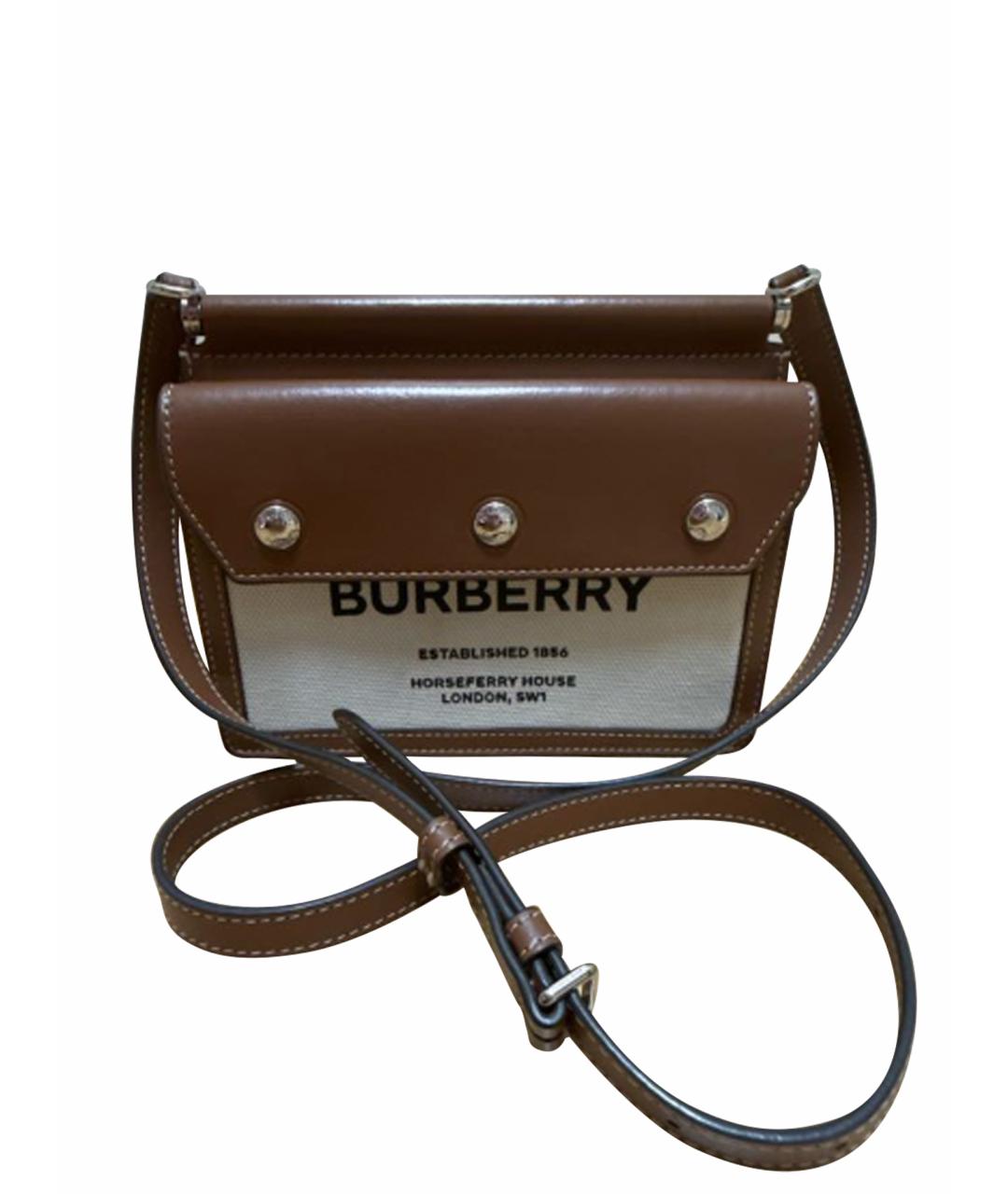 BURBERRY Бежевая сумка через плечо, фото 1