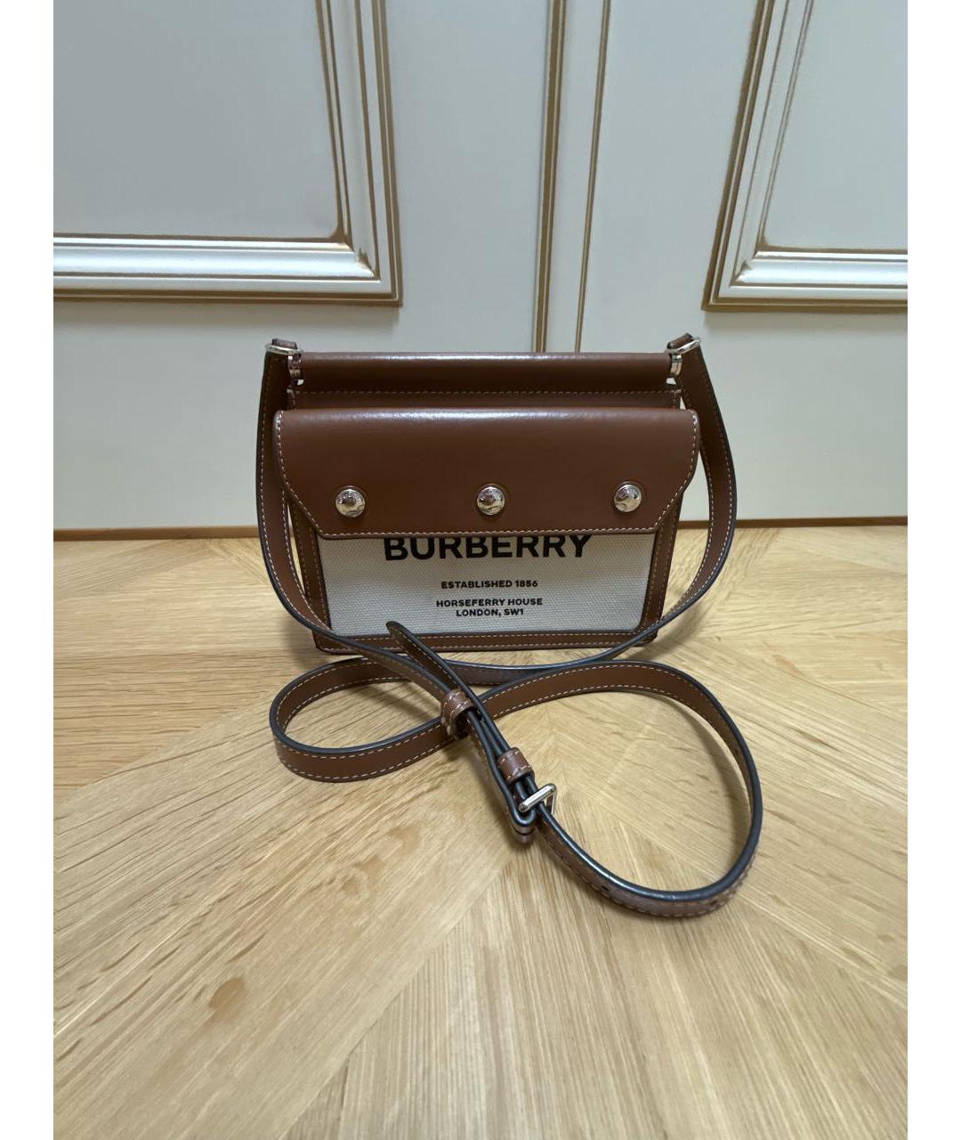 BURBERRY Бежевая сумка через плечо, фото 7