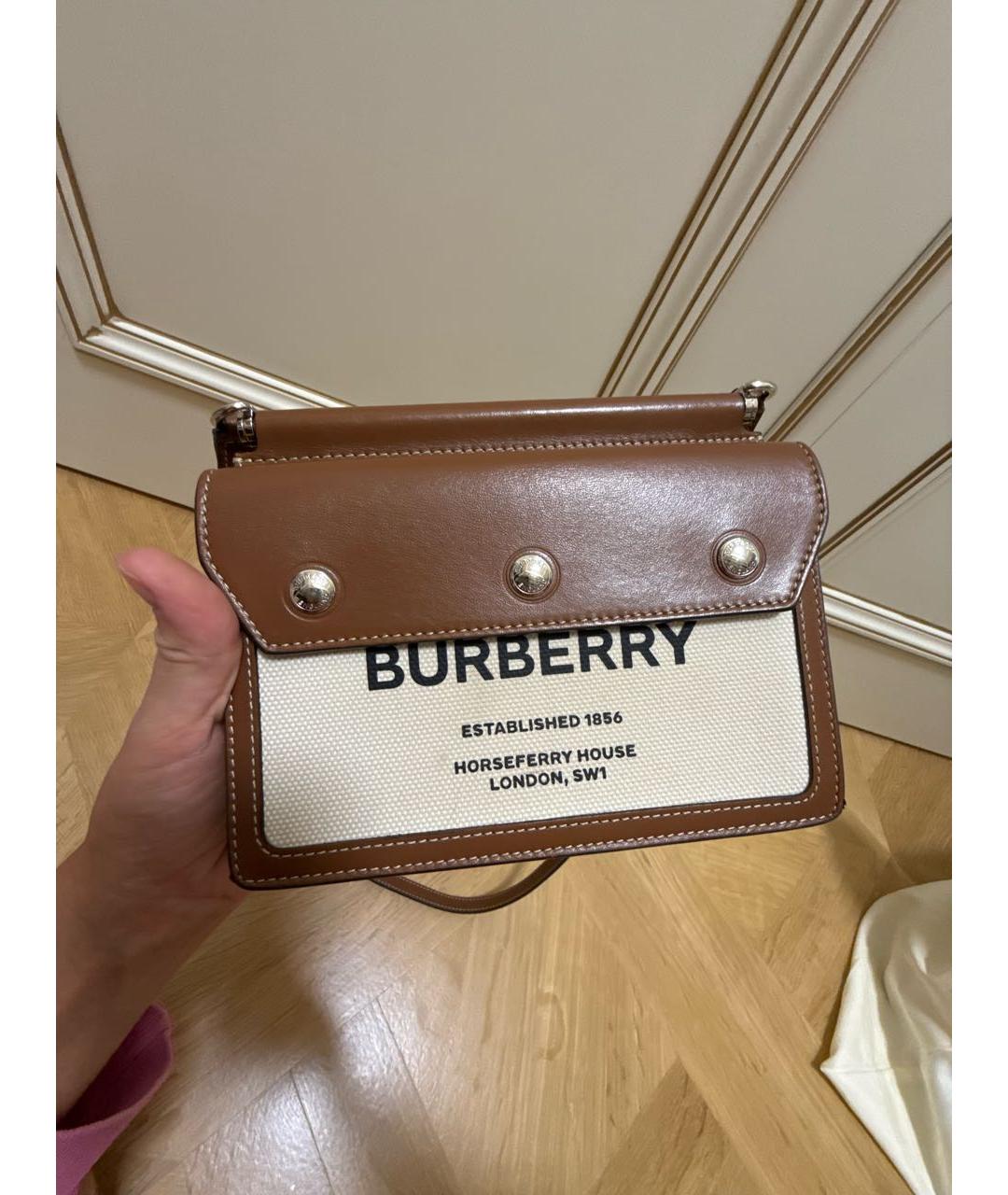 BURBERRY Бежевая сумка через плечо, фото 3