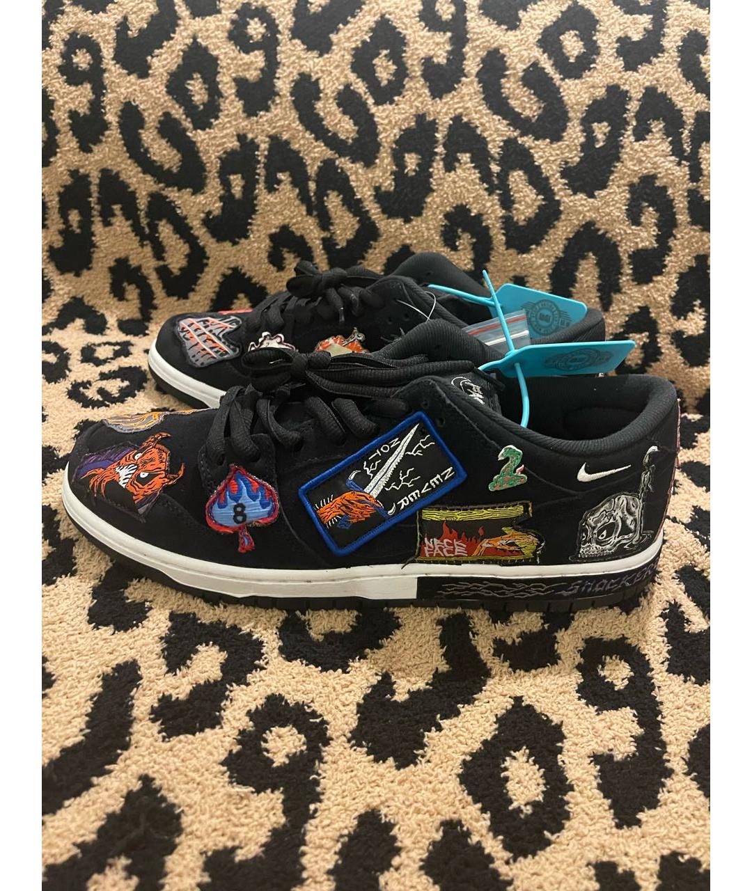 NIKE Черные замшевые низкие кроссовки / кеды, фото 8