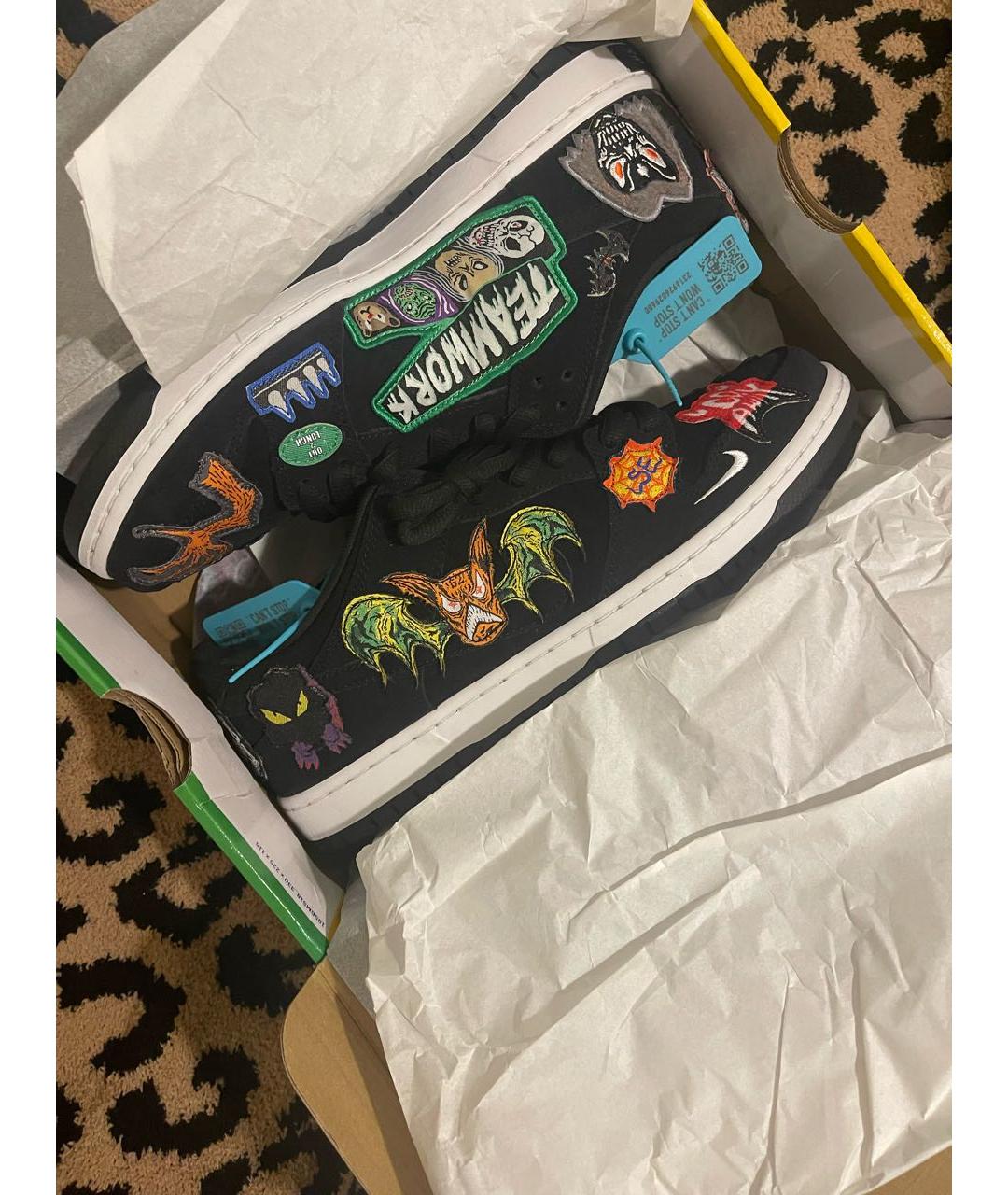 NIKE Черные замшевые низкие кроссовки / кеды, фото 5