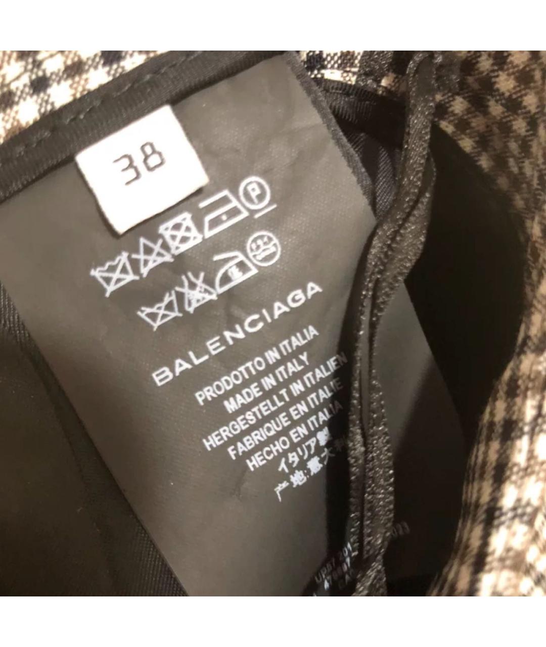BALENCIAGA Серая юбка мини, фото 6