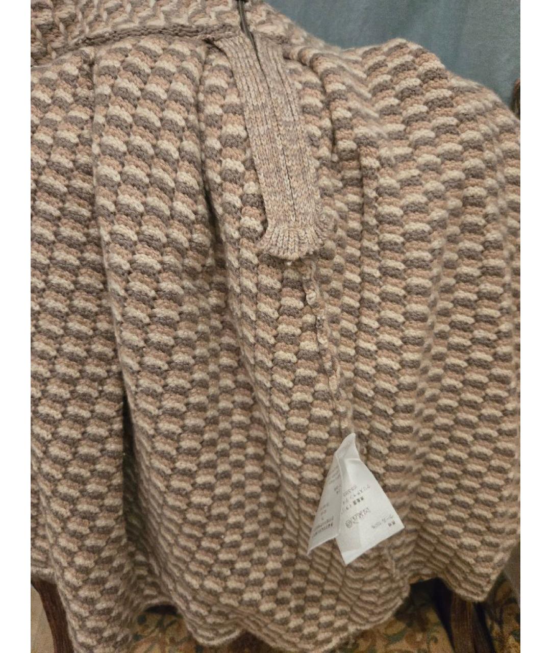 CHRISTIAN DIOR Бежевая шерстяная юбка мини, фото 3