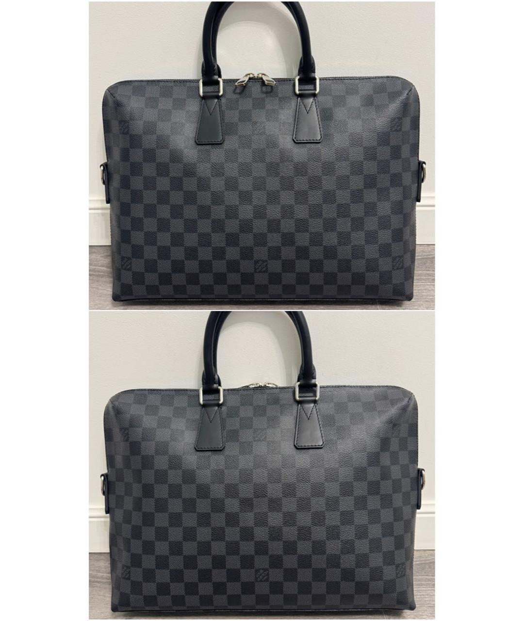 LOUIS VUITTON Черный портфель, фото 2
