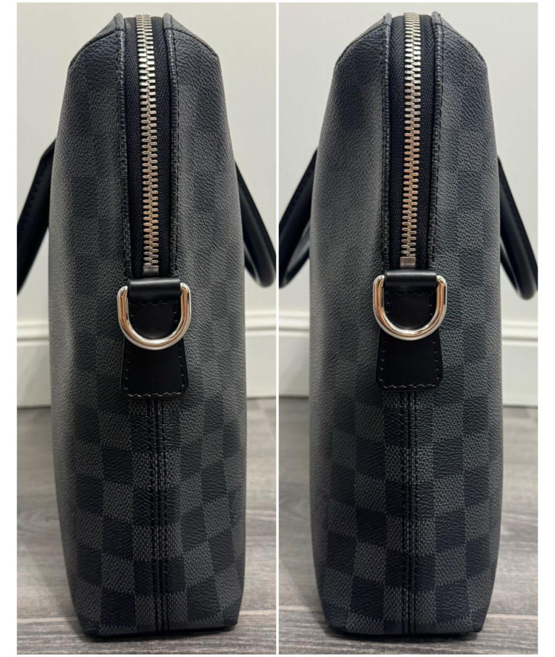 LOUIS VUITTON Черный портфель, фото 3