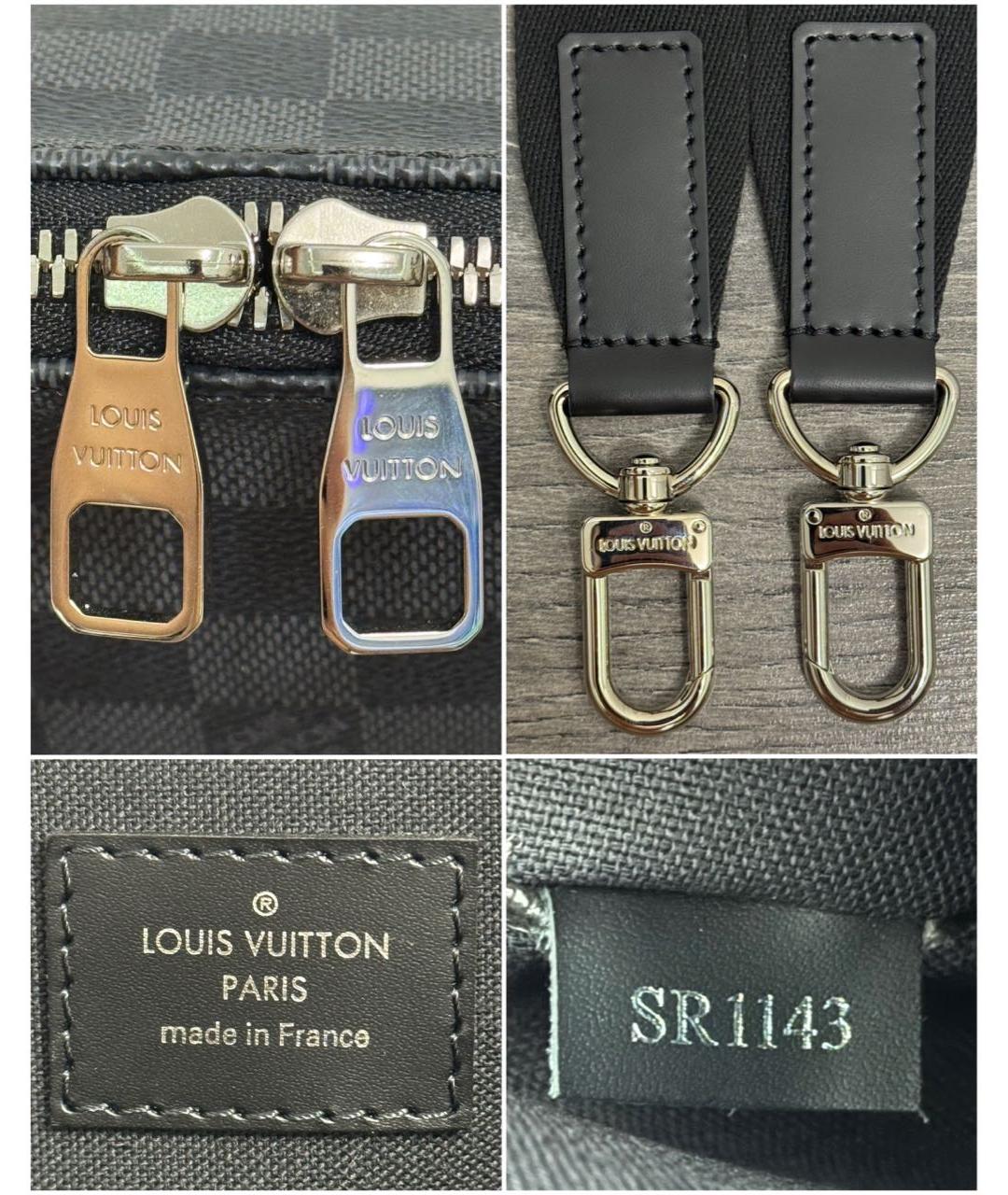 LOUIS VUITTON Черный портфель, фото 7